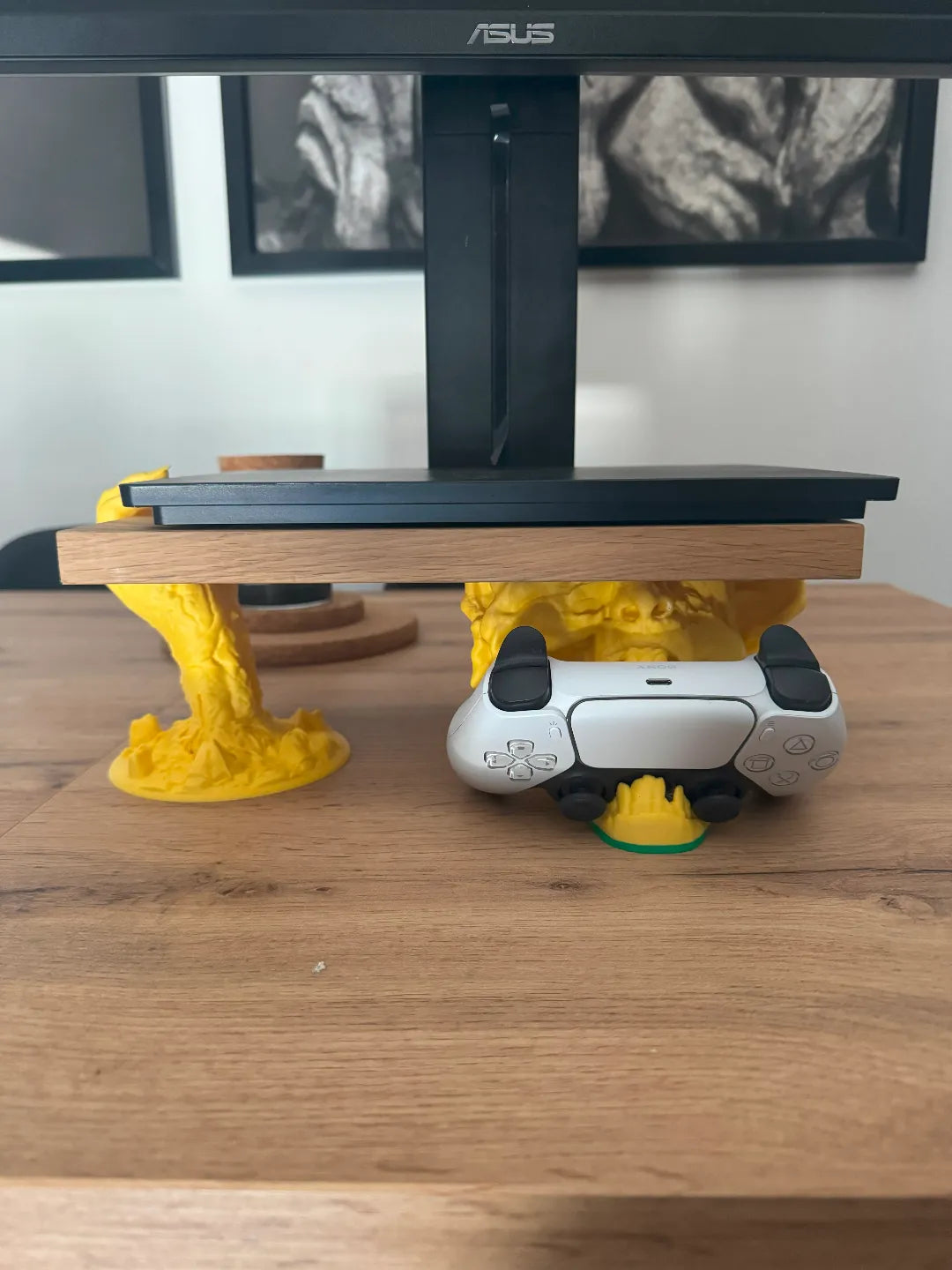 Zombie Monitor Riser and PS5 Controller Holder